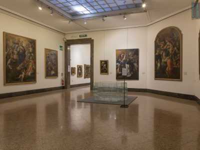 ...dove, su 2000 metri quadri, si snodano le esposizioni della Pinacoteca. Il museo conserva 300 opere realizzate tra l�XI secolo ad oggi